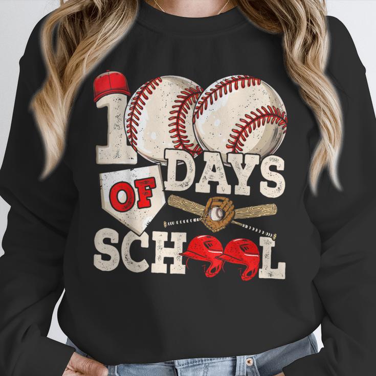 100 Days Of School Baseball 100th Day Of School Kids Teacher Unisex Sweatshirt 100 Days Of School Baseball 100th Day Of School Kids Teacher Unisex Sweatshirt