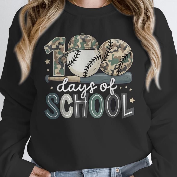 100 Days Of School Baseball Camo Camo Cap Boy School Unisex Sweatshirt 100 Days Of School Baseball Camo Camo Cap Boy School Unisex Sweatshirt