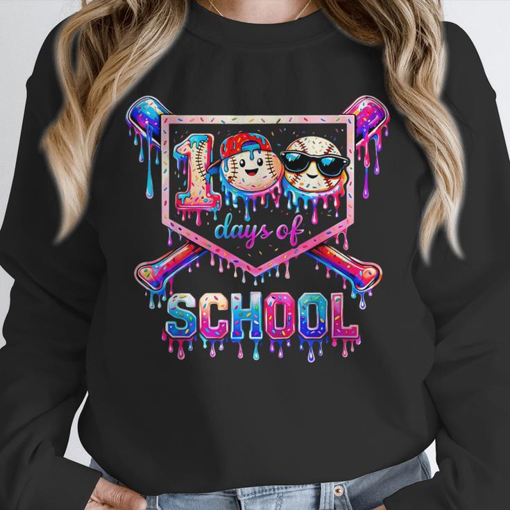 100 Days Of School Baseball Drip Boys For Men Kids Unisex Sweatshirt