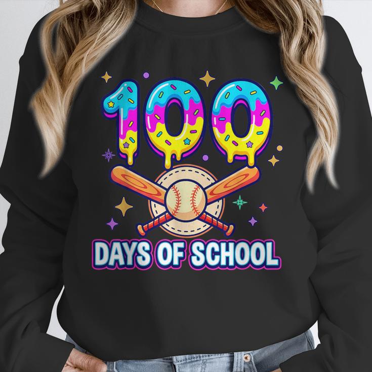 100 Days Of School Baseball Ice Cream Drip Kids Boys Teacher Unisex Sweatshirt 100 Days Of School Baseball Ice Cream Drip Kids Boys Teacher Unisex Sweatshirt