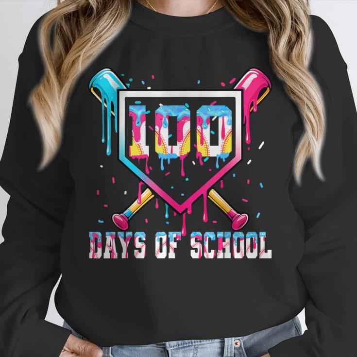 100 Days Of School Boy Kids Baseball Ice Cream Drip Teacher Unisex Sweatshirt 100 Days Of School Boy Kids Baseball Ice Cream Drip Teacher Unisex Sweatshirt