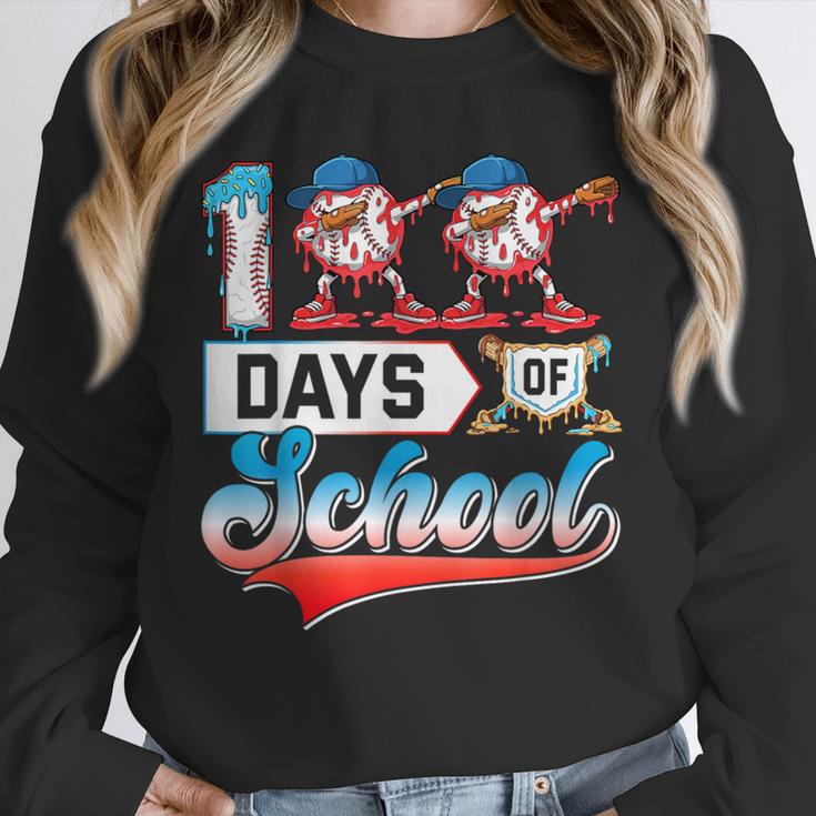 100 Days Of School Boys Baseball Drip 100th Day Dabbing Ball Unisex Sweatshirt 100 Days Of School Boys Baseball Drip 100th Day Dabbing Ball Unisex Sweatshirt