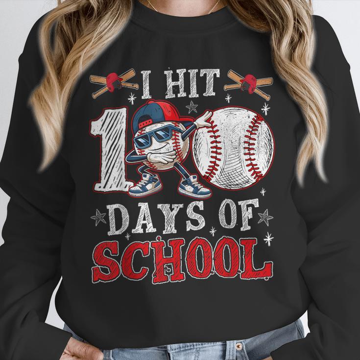 100 Days Of School Dabbing Baseball Hit Student Kids Boys Unisex Sweatshirt 100 Days Of School Dabbing Baseball Hit Student Kids Boys Unisex Sweatshirt