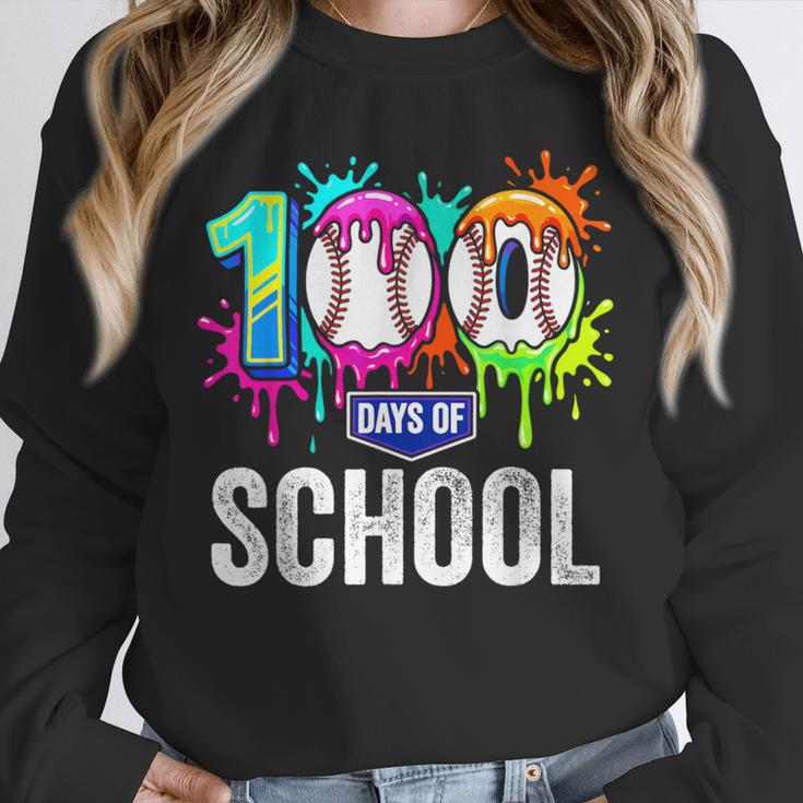 100 Days Of School Dripping Baseball Boys Kids Teacher Unisex Sweatshirt 100 Days Of School Dripping Baseball Boys Kids Teacher Unisex Sweatshirt