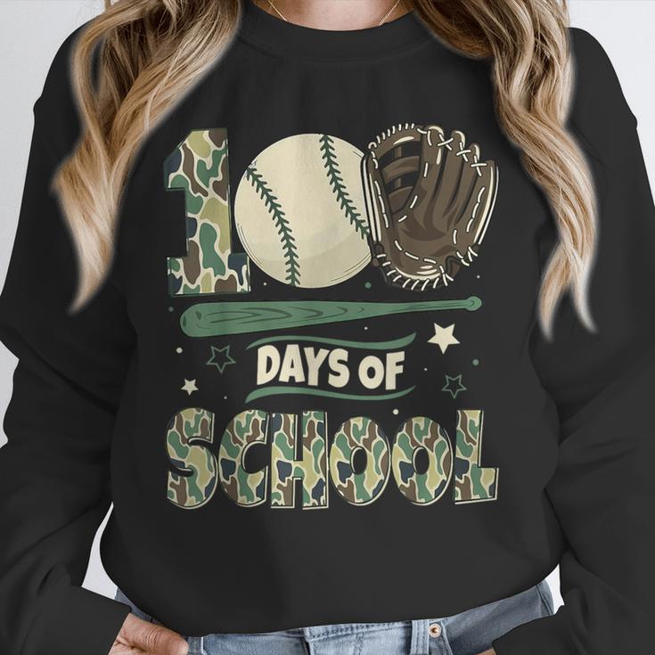 100 Days Of School Teacher Camo Baseball Boys Toddler Kids Unisex Sweatshirt 100 Days Of School Teacher Camo Baseball Boys Toddler Kids Unisex Sweatshirt