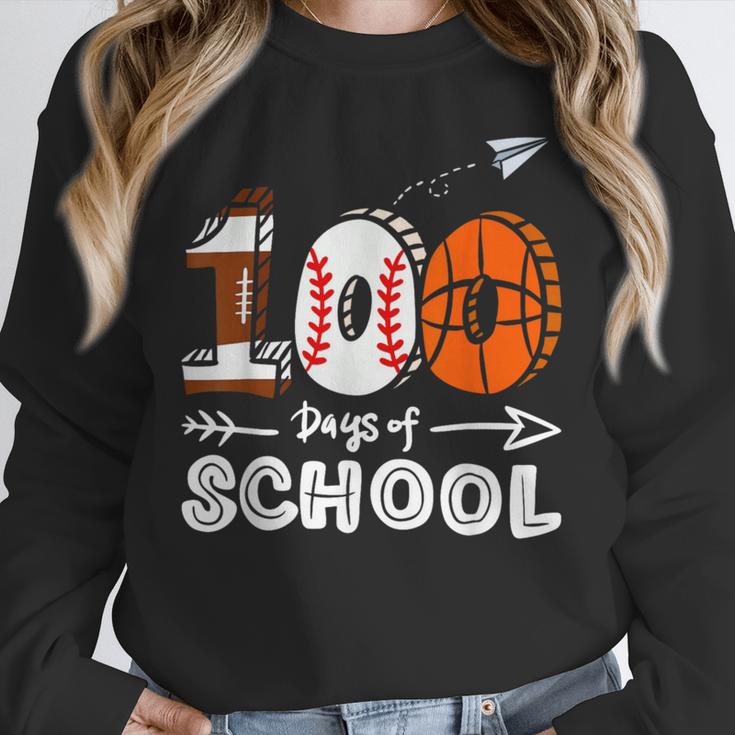 100th Day Of School Basketball Baseball Football Kids Boys Unisex Sweatshirt 100th Day Of School Basketball Baseball Football Kids Boys Unisex Sweatshirt