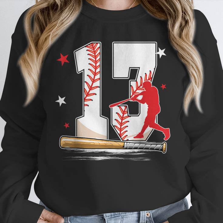 13 Years Old Baseball Birthday Boy 13th Bday Party Unisex Sweatshirt 13 Years Old Baseball Birthday Boy 13th Bday Party Unisex Sweatshirt