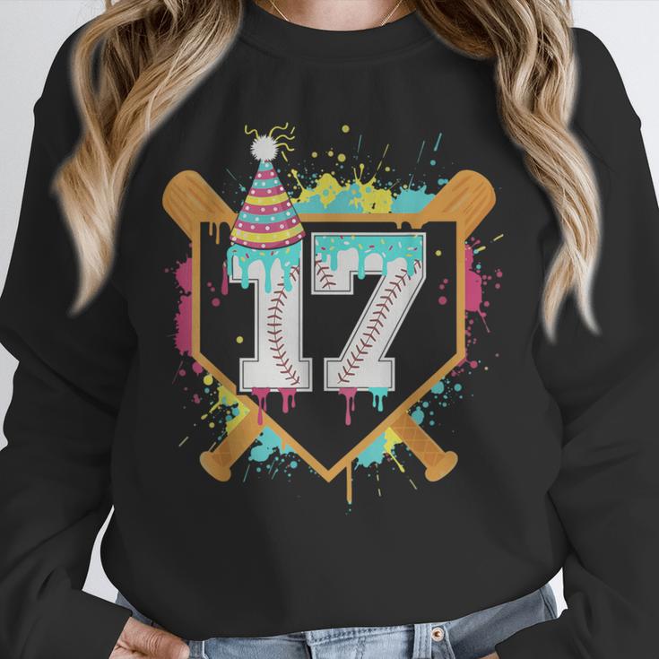 17th Birthday Baseball Drip Number 17 Year Old Birthday Boy Unisex Sweatshirt 17th Birthday Baseball Drip Number 17 Year Old Birthday Boy Unisex Sweatshirt