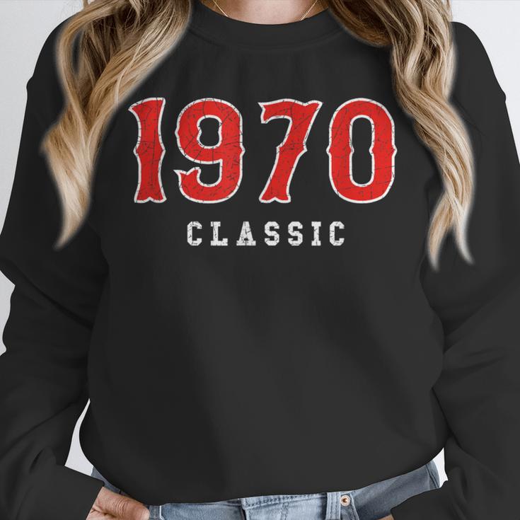 55 Year Old 1970 Classic Baseball Fan 55th Birthday Unisex Sweatshirt