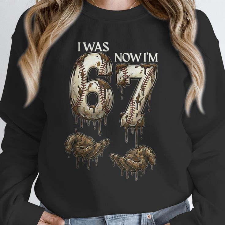 I Was 6 Now I'm 7 Baseball 6 7 Birthday Boys Girls Unisex Sweatshirt I Was 6 Now I'm 7 Baseball 6 7 Birthday Boys Girls Unisex Sweatshirt