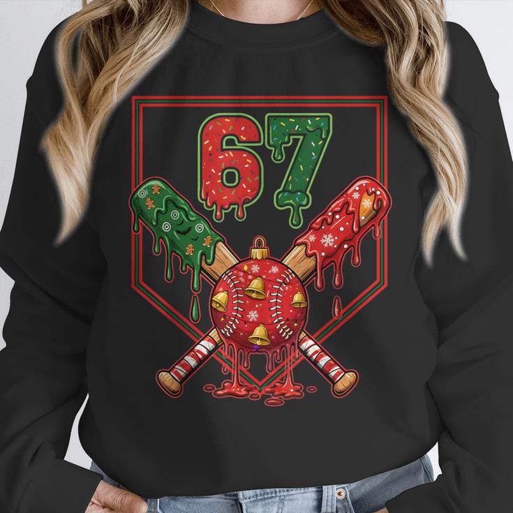 67 Baseball Drip Christmas Meme Six Seven Gen Alpha Slang Unisex Sweatshirt 67 Baseball Drip Christmas Meme Six Seven Gen Alpha Slang Unisex Sweatshirt