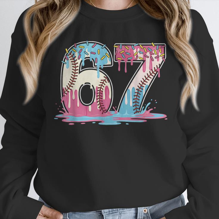 67 Baseball Ice Cream Drip Meme Six Seven Gen Alpha Unisex Sweatshirt 67 Baseball Ice Cream Drip Meme Six Seven Gen Alpha Unisex Sweatshirt