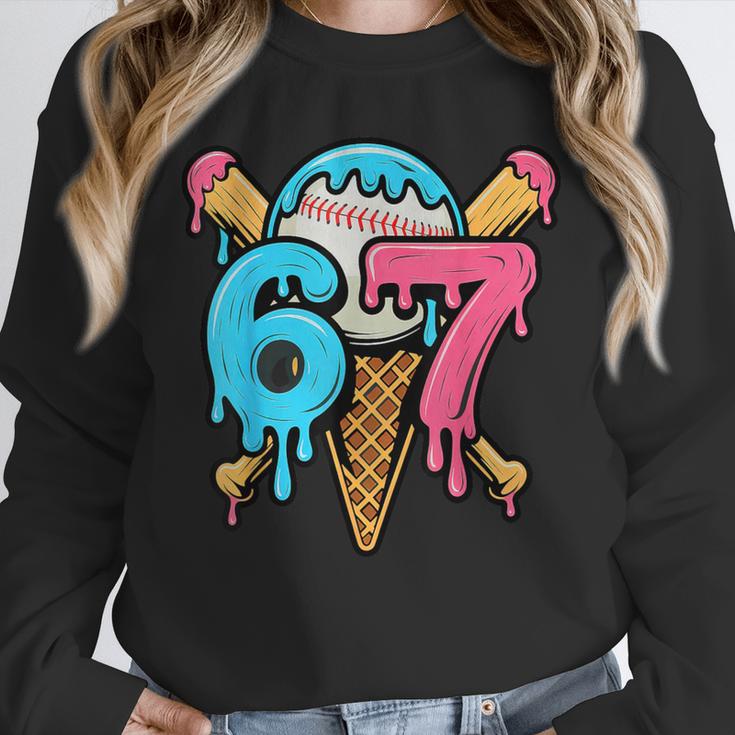 67 Baseball Ice Cream Drip Player Unisex Sweatshirt 67 Baseball Ice Cream Drip Player Unisex Sweatshirt