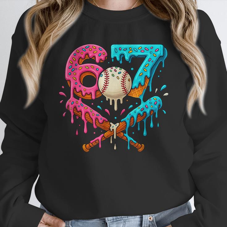 67 Ice Cream Drip Baseball Meme – Six Seven Gen Alpha Unisex Sweatshirt 67 Ice Cream Drip Baseball Meme – Six Seven Gen Alpha Unisex Sweatshirt