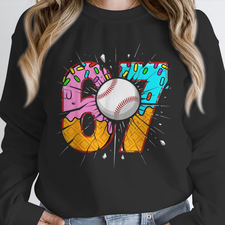 67 Six Seven 6 7 Boys 67 Baseball Ice Cream Drip 6 7 Unisex Sweatshirt 67 Six Seven 6 7 Boys 67 Baseball Ice Cream Drip 6 7 Unisex Sweatshirt