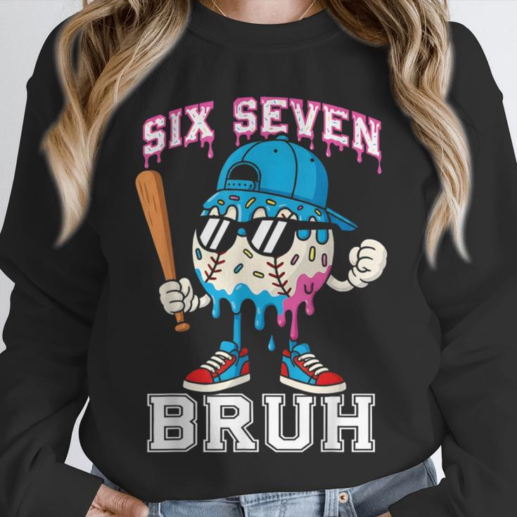 67 Six Seven Baseball Ice Cream Drip Number 67 Player Unisex Sweatshirt