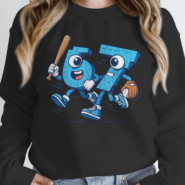 67 Six Seven Italian Brainrot Kid Baseball 67 Meme Christmas Unisex Sweatshirt 67 Six Seven Italian Brainrot Kid Baseball 67 Meme Christmas Unisex Sweatshirt