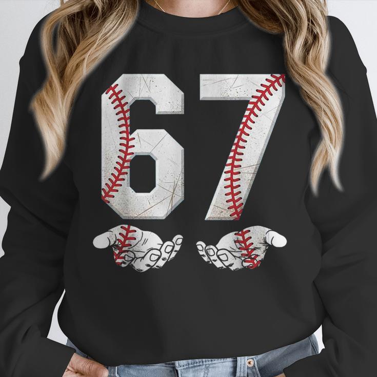 67 Six Seven Number 6 7 Meme Baseball Six Seven For Boys Men Unisex Sweatshirt 67 Six Seven Number 6 7 Meme Baseball Six Seven For Boys Men Unisex Sweatshirt