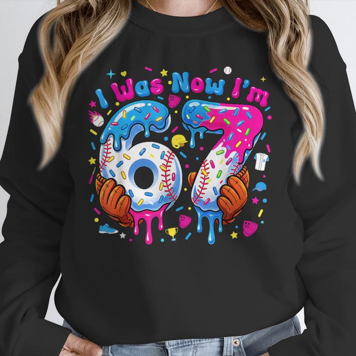 7th Birthday I Was 6 Now I'm 7 Baseball Ice Cream Drip Unisex Sweatshirt 7th Birthday I Was 6 Now I'm 7 Baseball Ice Cream Drip Unisex Sweatshirt