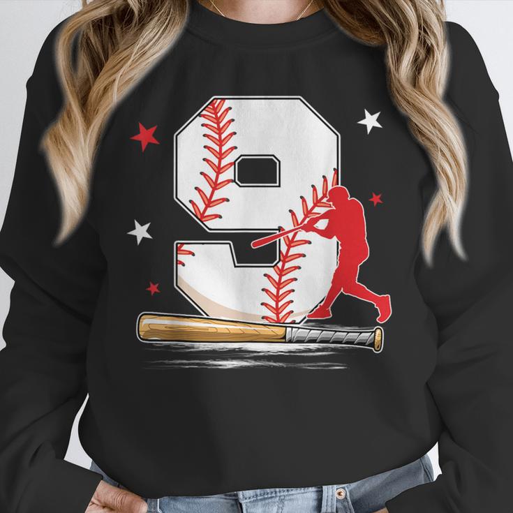 9 Years Old Baseball Birthday Boy 9th Bday Party Unisex Sweatshirt 9 Years Old Baseball Birthday Boy 9th Bday Party Unisex Sweatshirt