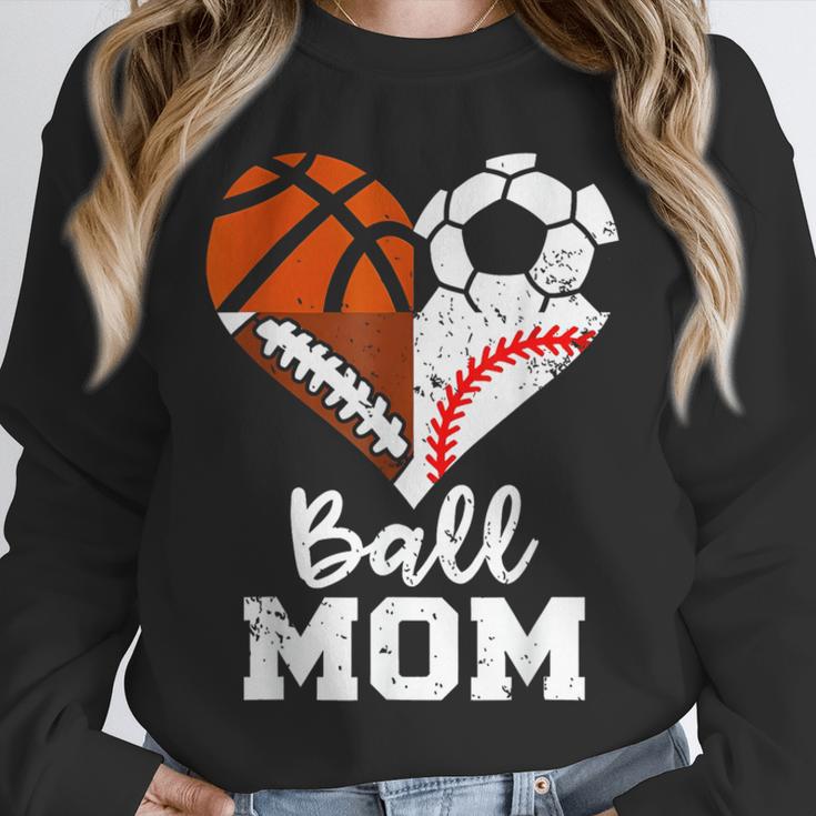 Ball Mom Heart Soccer Basketball Baseball Football Mom Unisex Sweatshirt Ball Mom Heart Soccer Basketball Baseball Football Mom Unisex Sweatshirt