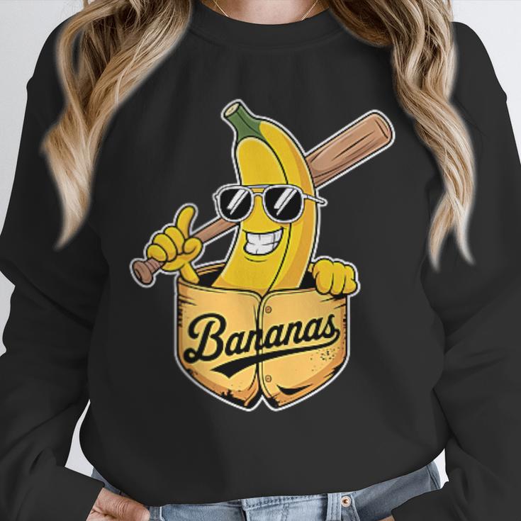 Banana Baseball Fruit Unisex Sweatshirt Banana Baseball Fruit Unisex Sweatshirt