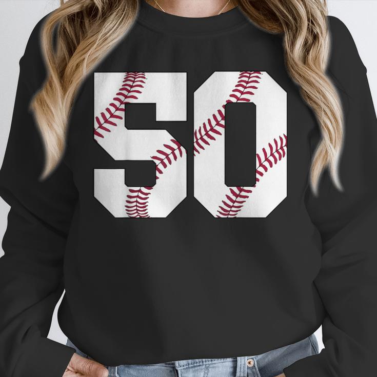 Baseball 1976 50th Birthday Vintage 50 Years Old Retro Unisex Sweatshirt
