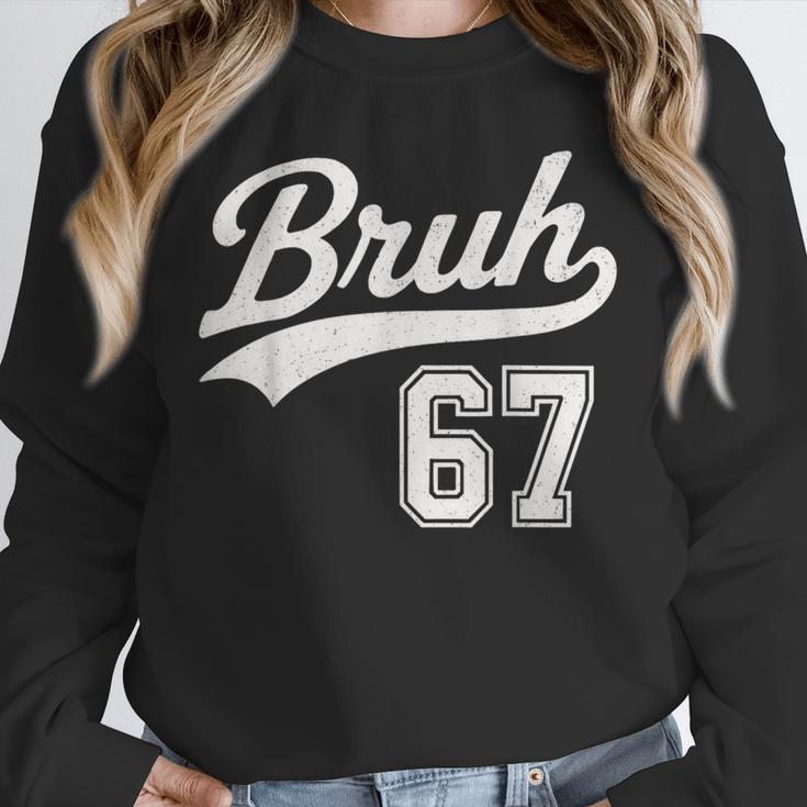 Baseball 6 7 Bruh Number 67 Six Seven Meme Boys Kids Unisex Sweatshirt Baseball 6 7 Bruh Number 67 Six Seven Meme Boys Kids Unisex Sweatshirt