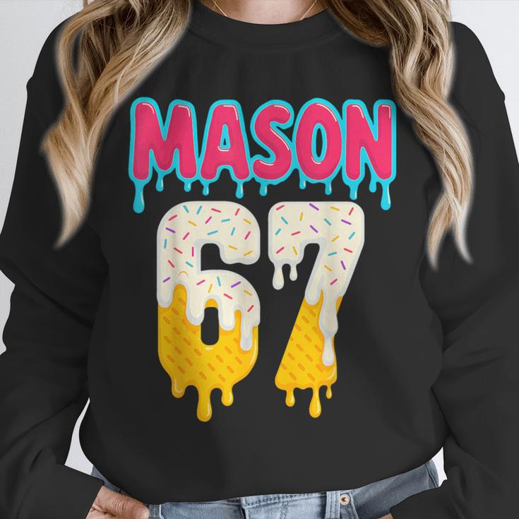 Baseball 6 7 Ice Cream Drip Number 67 Six Seven Meme Unisex Sweatshirt Baseball 6 7 Ice Cream Drip Number 67 Six Seven Meme Unisex Sweatshirt