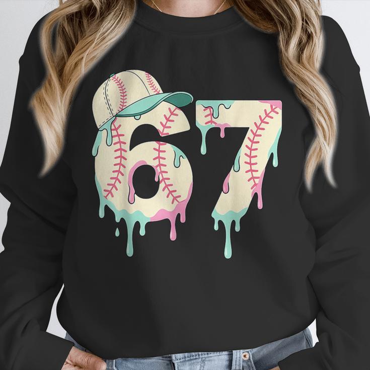 Baseball 67 Drip Six Seven Baseball Dripping Boys Kids Unisex Sweatshirt