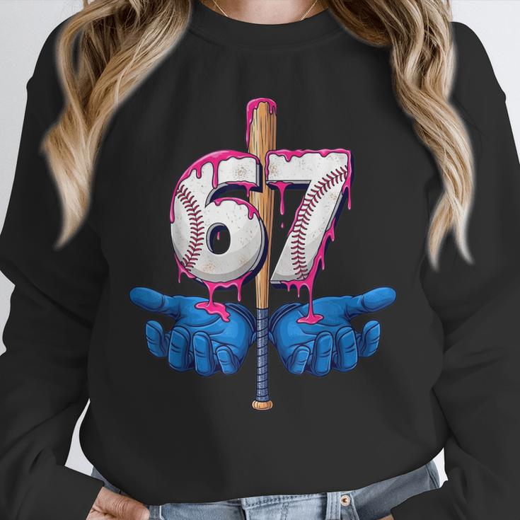 Baseball 67 Six Seven Gen Alpha Meme Drip Unisex Sweatshirt Baseball 67 Six Seven Gen Alpha Meme Drip Unisex Sweatshirt
