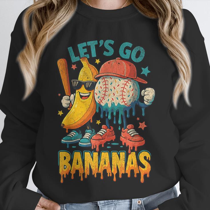 Baseball Banana Sports Drip Art For Kids Unisex Sweatshirt Baseball Banana Sports Drip Art For Kids Unisex Sweatshirt
