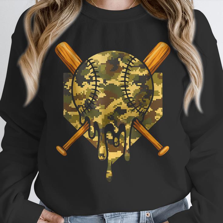 Baseball Camo Boys Ice Cream Youth Baseball Unisex Sweatshirt