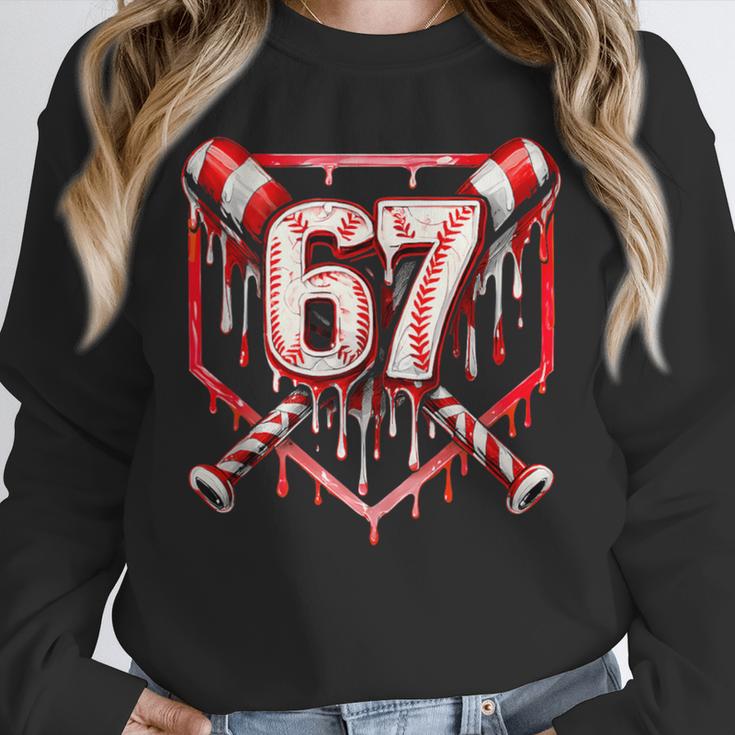 Baseball Candy Cane Drip 6 7 Six Seven Meme Christmas Boys Unisex Sweatshirt Baseball Candy Cane Drip 6 7 Six Seven Meme Christmas Boys Unisex Sweatshirt