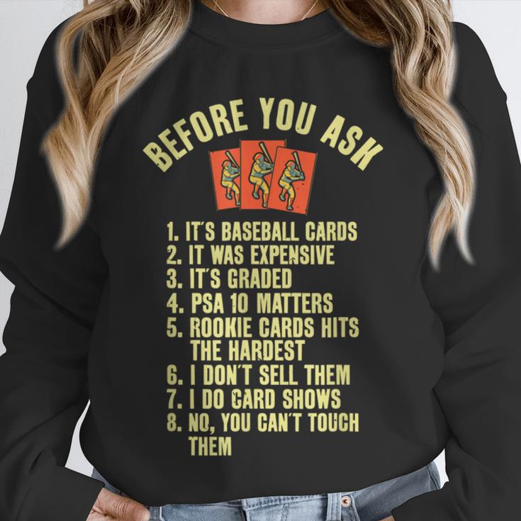 Baseball Card Collector Baseball Card Trading Unisex Sweatshirt