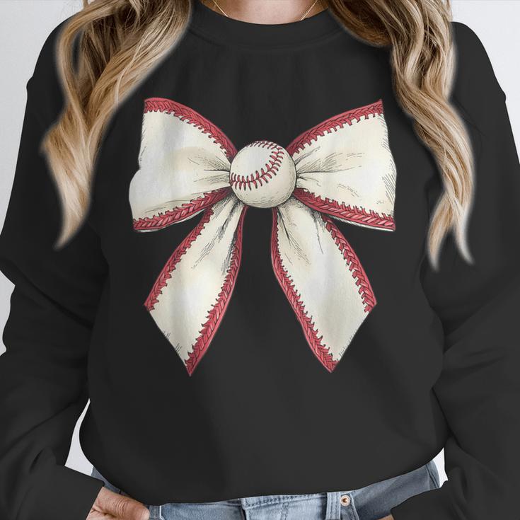 Baseball Coquette Bow Cute Baseball Game Unisex Sweatshirt Baseball Coquette Bow Cute Baseball Game Unisex Sweatshirt
