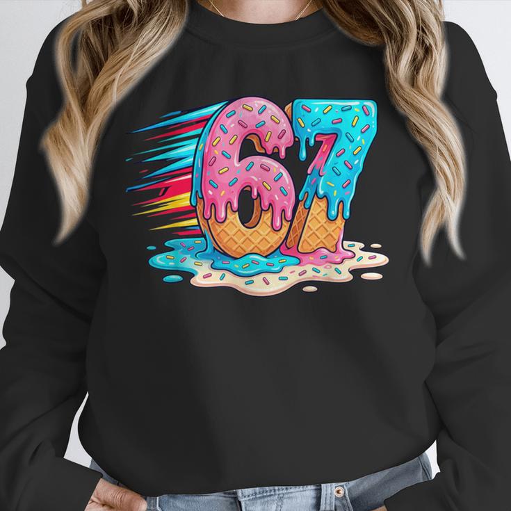 Baseball Drip Ice Cream 67 Graffiti Splash Melt Unisex Sweatshirt Baseball Drip Ice Cream 67 Graffiti Splash Melt Unisex Sweatshirt
