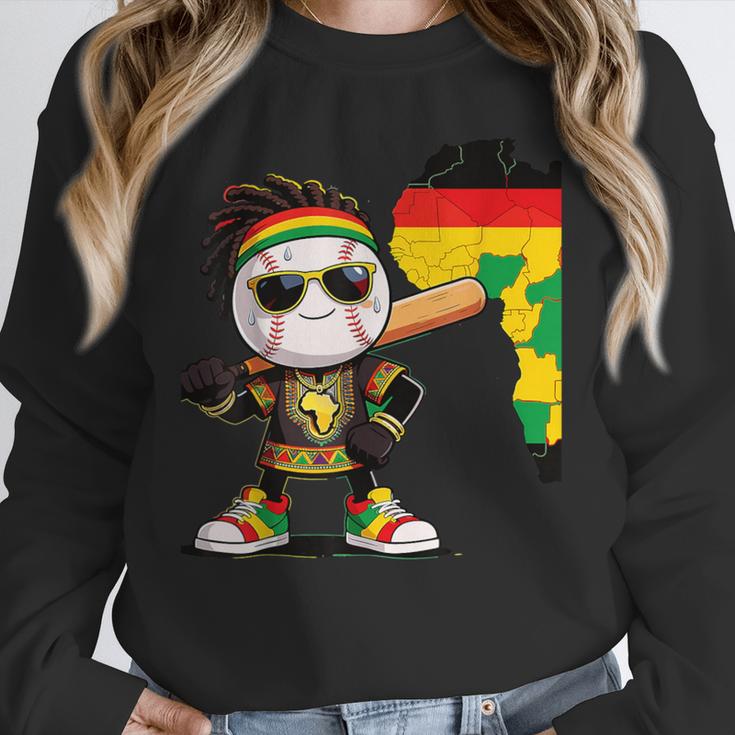 Baseball Drip Ice Cream Boys Youth Kids History Month Unisex Sweatshirt