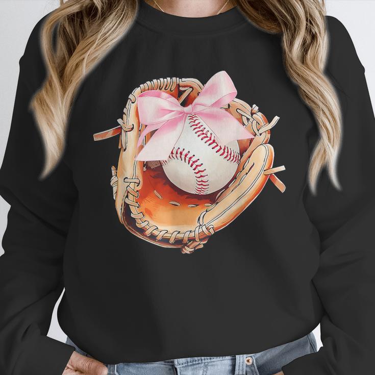 Baseball Drip Ice Cream Coquette Pink Bow Baseball Player Unisex Sweatshirt Baseball Drip Ice Cream Coquette Pink Bow Baseball Player Unisex Sweatshirt