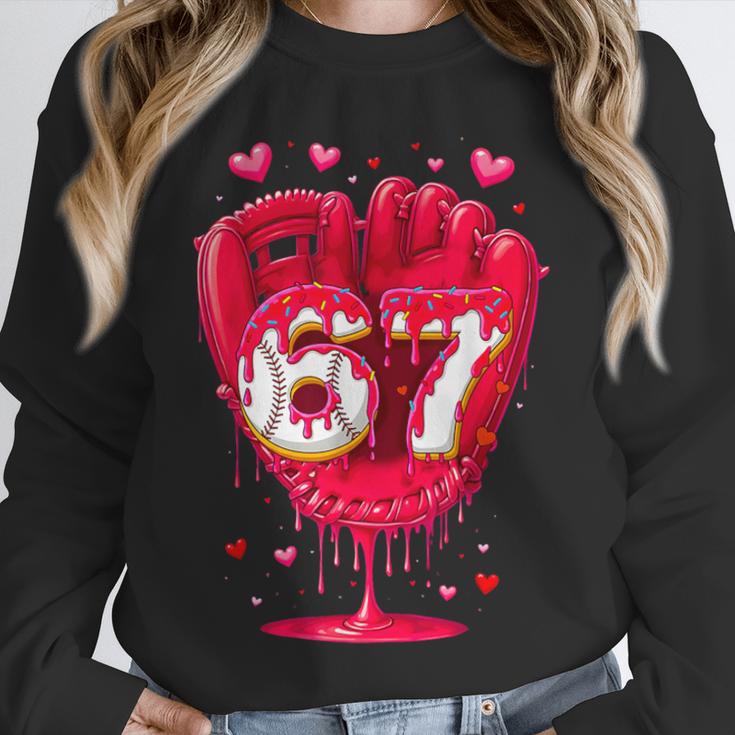 Baseball Drip Ice Cream Valentine Youth Boys Girls Sport Unisex Sweatshirt