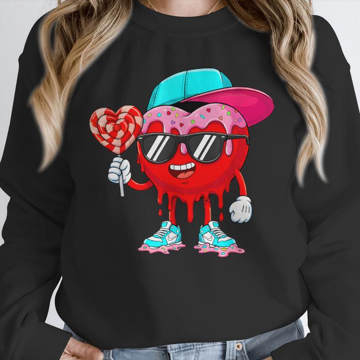 Baseball Drip Ice Cream Valentines Day Baseball Sport Boys Unisex Sweatshirt