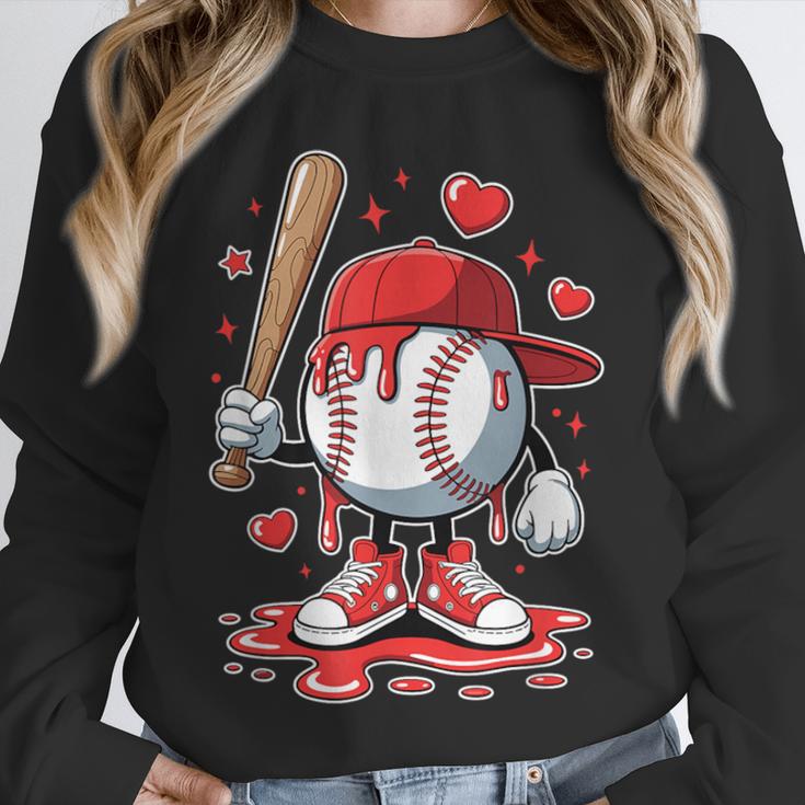 Baseball Drip Icecream Apparel Youth Boy Valentine Unisex Sweatshirt