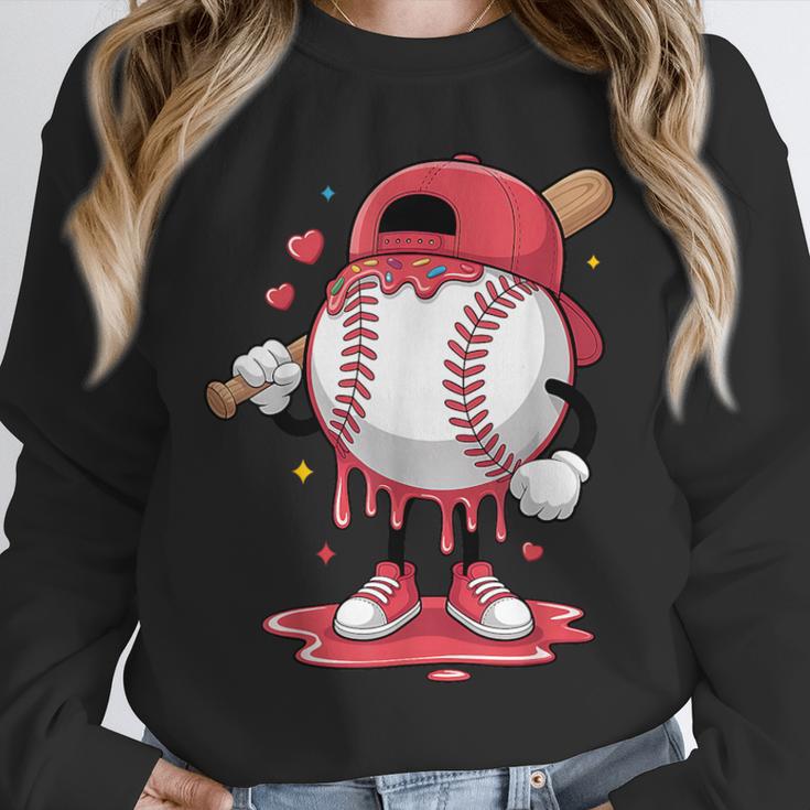 Baseball Drip Icecream Boy Kids Valentine Unisex Sweatshirt Baseball Drip Icecream Boy Kids Valentine Unisex Sweatshirt