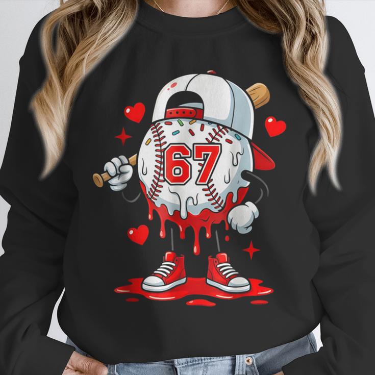 Baseball Drip Icecream Valentine 67 Meme Tees Men Youth Boys Unisex Sweatshirt
