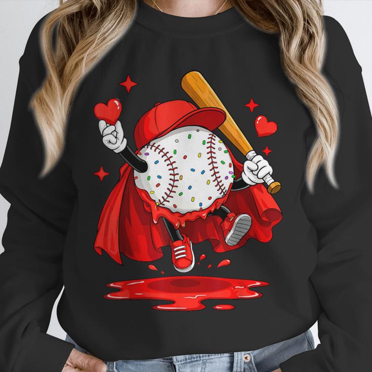 Baseball Drip Icecream Youth Boy Valentine Unisex Sweatshirt Baseball Drip Icecream Youth Boy Valentine Unisex Sweatshirt