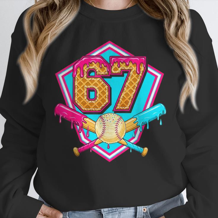 Baseball Drip Jersey Number 67 For Players & 67th Birthday Unisex Sweatshirt Baseball Drip Jersey Number 67 For Players & 67th Birthday Unisex Sweatshirt