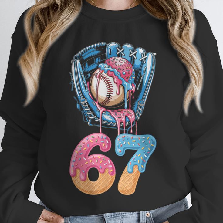 Baseball Drip Number 67 Player 67th Birthday Ice Cream 67 Unisex Sweatshirt Baseball Drip Number 67 Player 67th Birthday Ice Cream 67 Unisex Sweatshirt