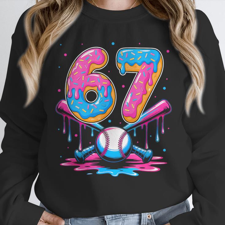 Baseball Drip Number 67 Player 67Th Birthday Baseball Meme Unisex Sweatshirt