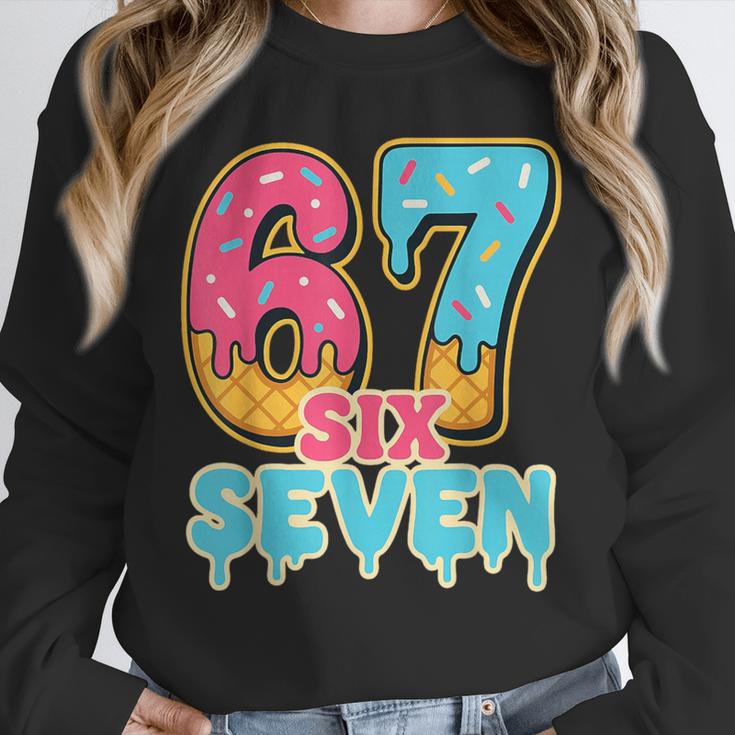 Baseball Drip Number 67 Player Trendy 6 7 Meme Unisex Sweatshirt