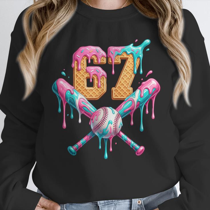 Baseball Drip Number 67 Player Unisex Sweatshirt